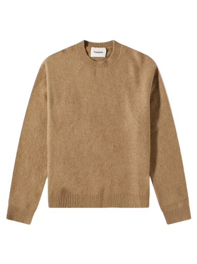 Sweater Nanushka Jetse Burshed Alpaca Crew Knit Beige | NM22FWSW00774
