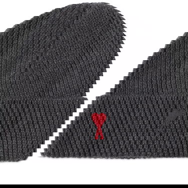 Beanie AMI Paris A Heart Logo Beanie Grå | BFUHA106-018-084, 0