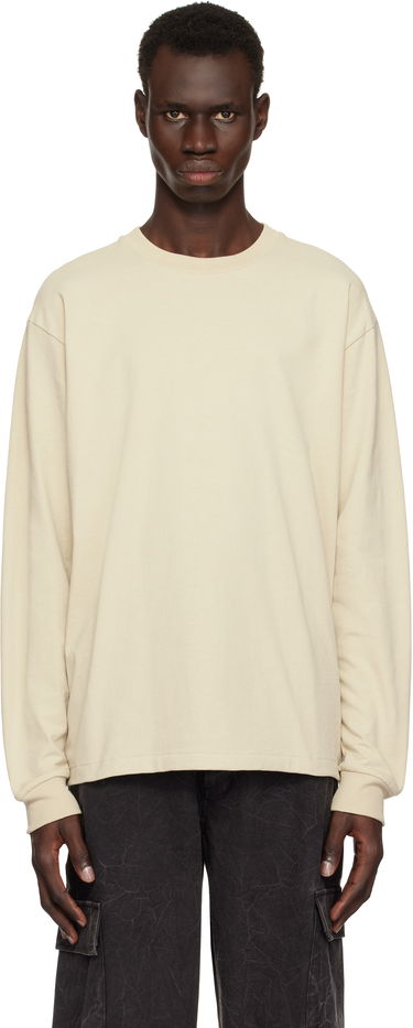 Sweater John Elliott John Elliott University Long Sleeve T-Shirt Beige | A189M6433A, 0
