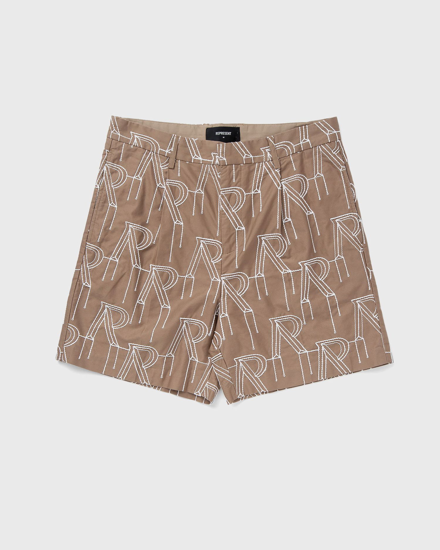 Shorts Represent Clo Represent EMBRODIERED INITIAL TAILORED SHORT men Casual Shorts beige in size: Brun | MLM717-431, 0