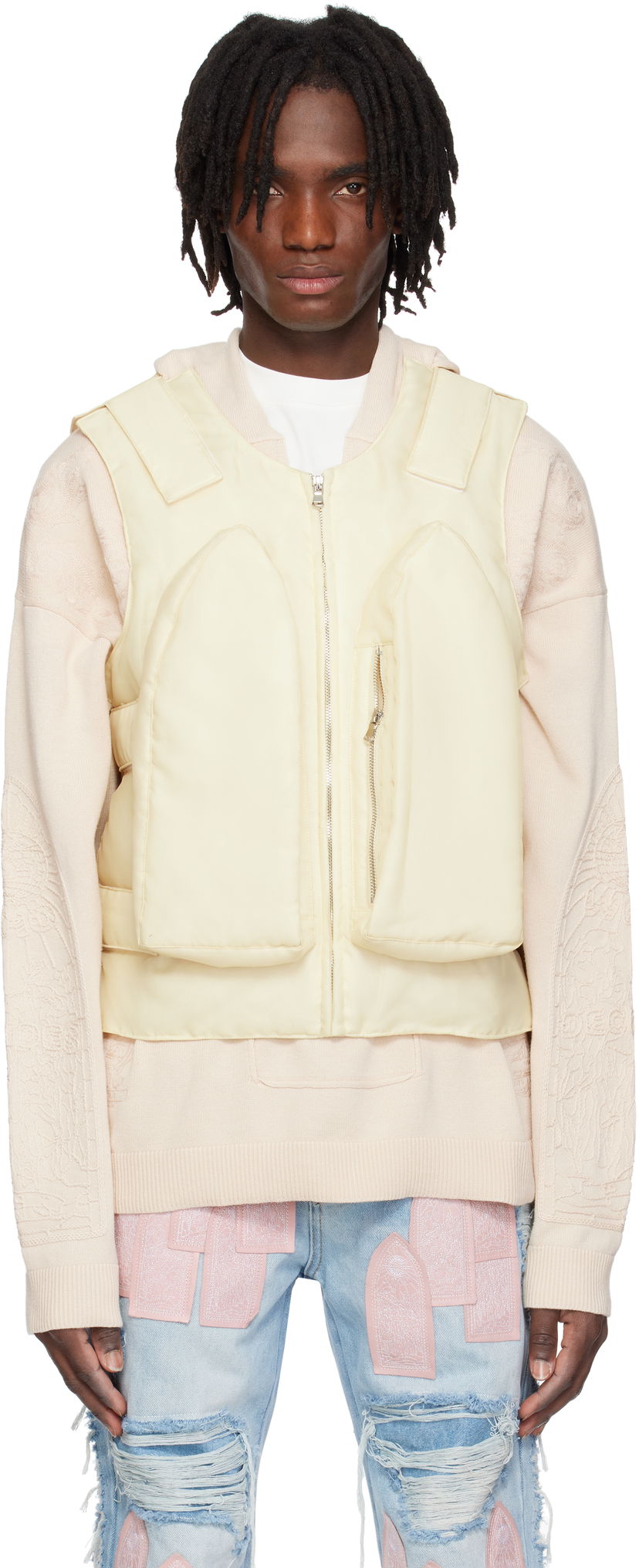 Vest Who Decides War Who Decides War Organza Bullet Point Vest Gul | 1131370022SS25
