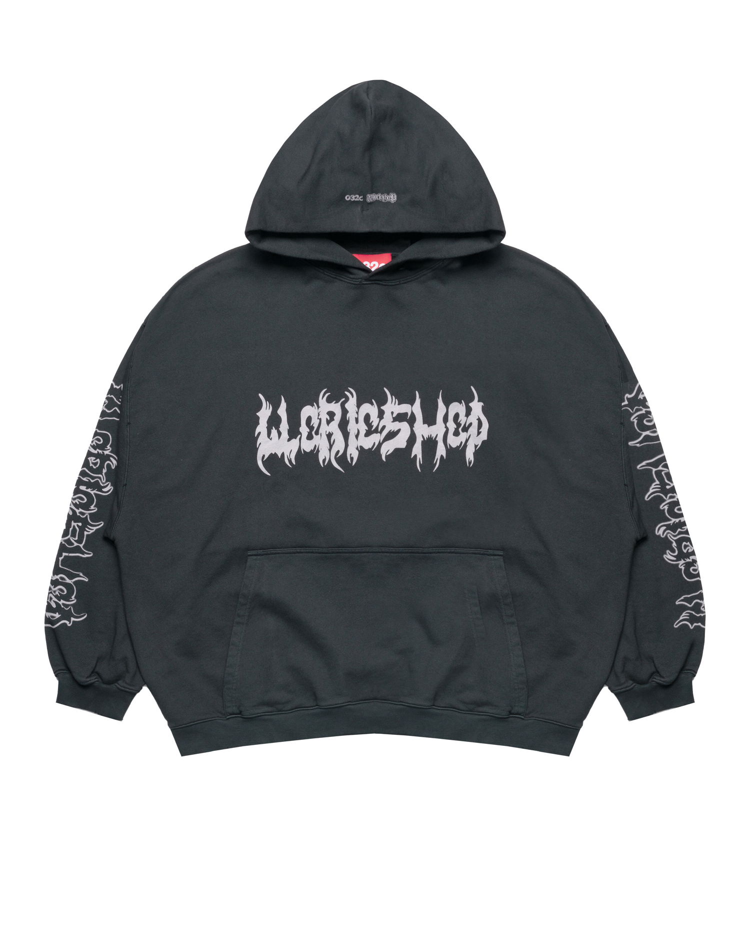 Sweatshirt 032C Oversized Hoodie "Faithless" Sort | S25-URC-0631-050, 0
