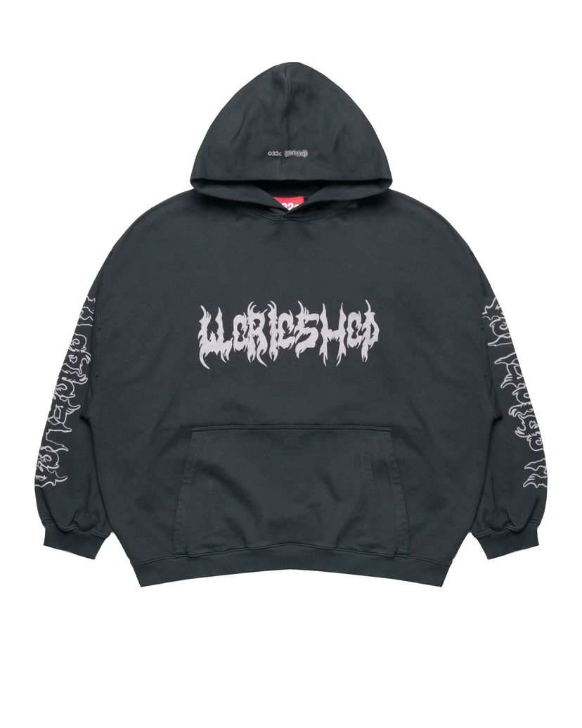 Sweatshirt 032C Oversized Hoodie "Faithless" Sort | S25-URC-0631-050