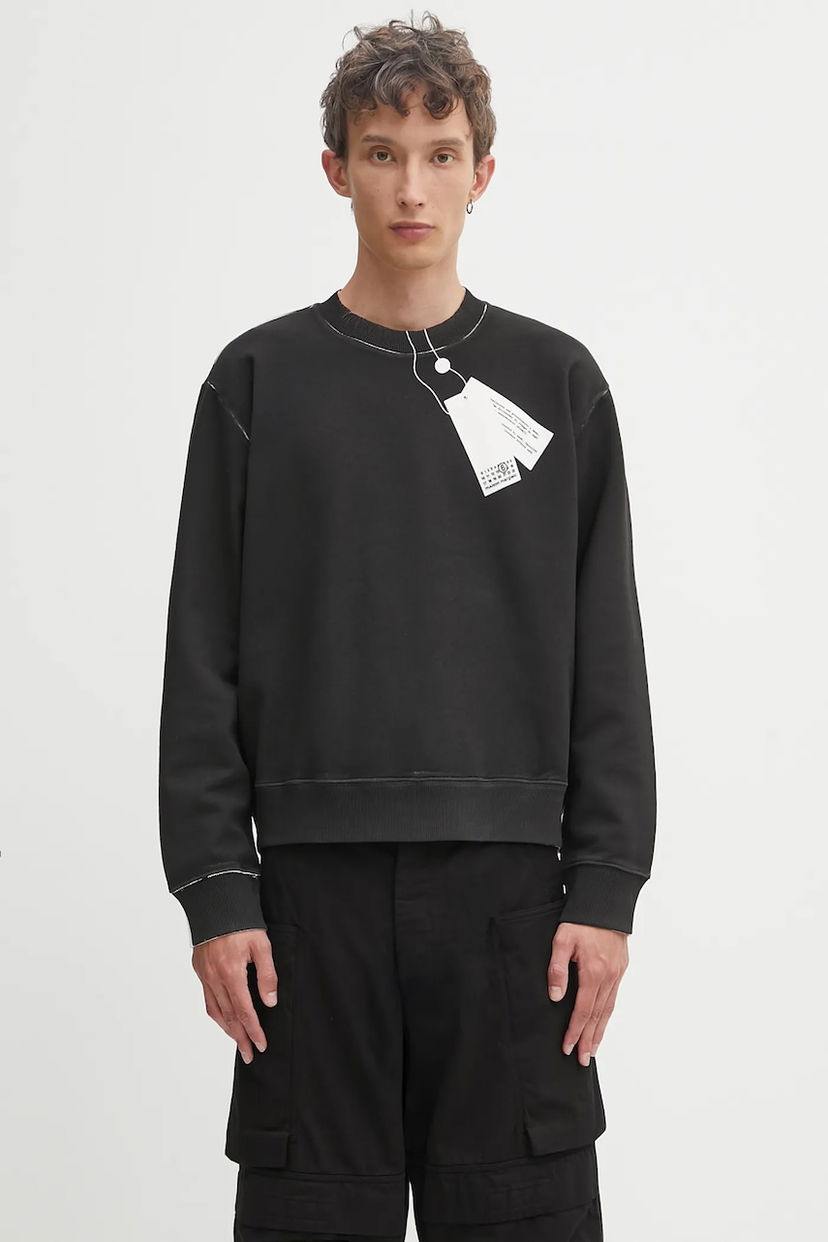 Sweatshirt Maison Margiela MM6 Maison Margiela Printed Sweatshirt Sort | SH2GU0023.M25024.101