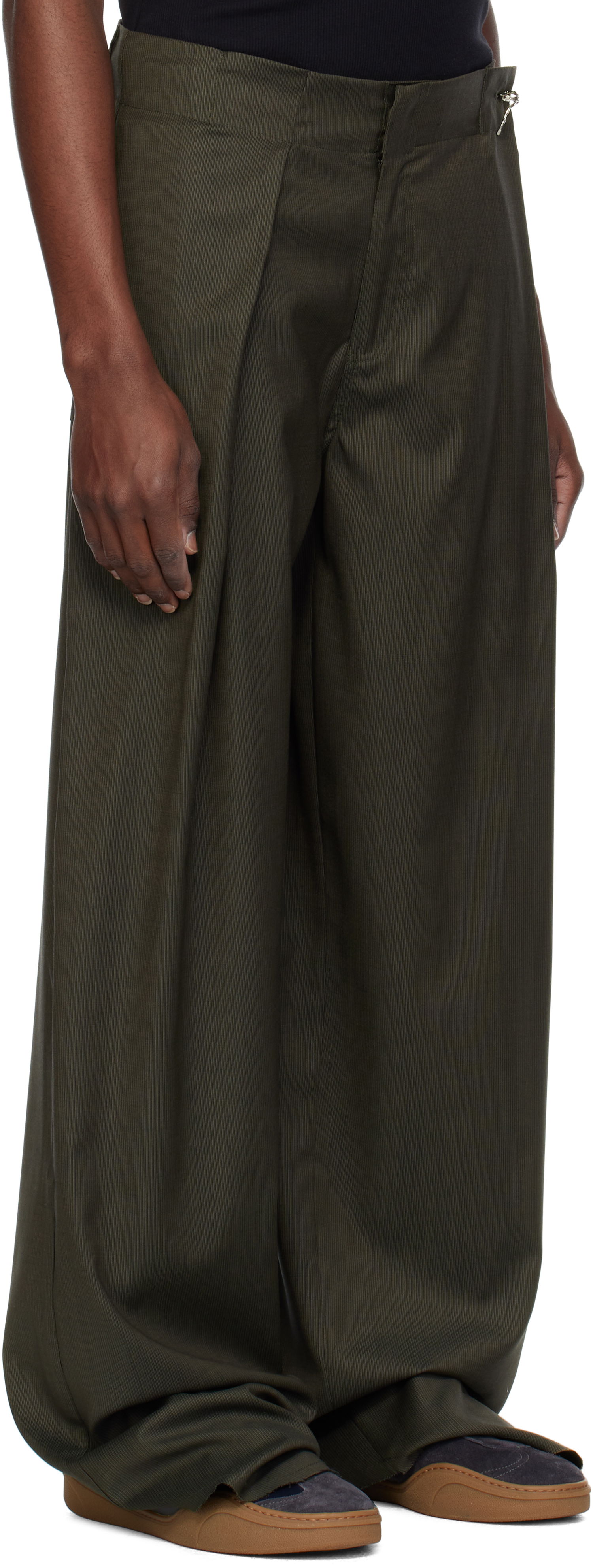 Bukser Serapis Serapis Jewel Rudder Wide-Leg Trousers Grøn | SS25_RP_1, 1