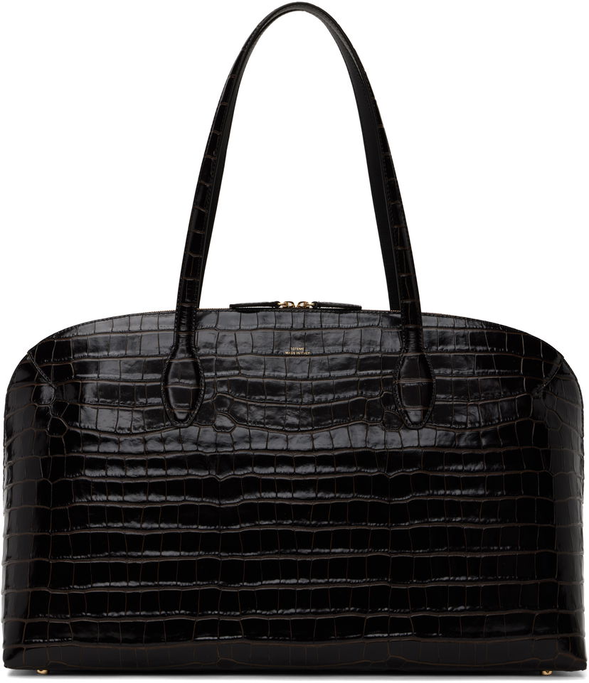 Mulepose TOTEME Totême Croco-Embossed Day Tote Sort | 252-WAL0082-LE0076