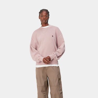 Sweatshirt Carhartt WIP Nelson Sweatshirt "Glassy Pink garment dyed" Lyserød | I029537_1NJ_GD, 2