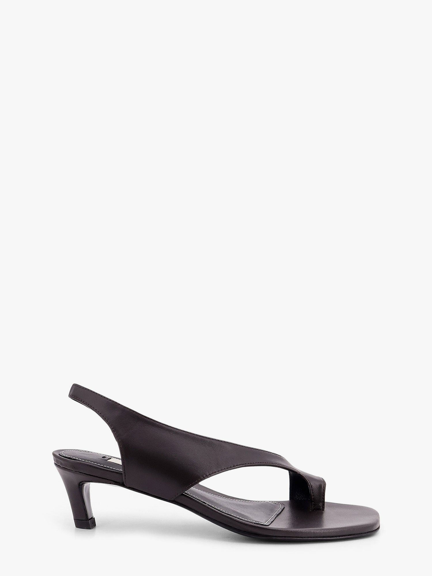 Sneakers og sko TOTEME Leather Slingback Toe-Ring Sandals by Toteme Brun | 252WAS0201LE0131273, 0