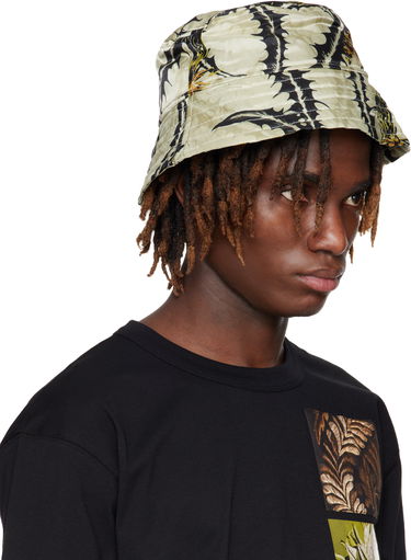 Hat Dries Van Noten Dries Van Noten Printed Bucket Hat Grøn | 251-029501-1001, 1