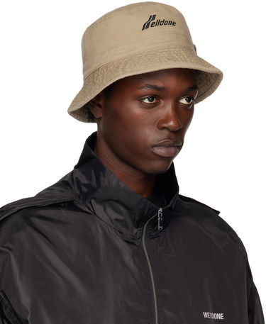Hat We11done Washed Logo Bucket Hat Beige | WD-AH3-22-426-U-BG, 1