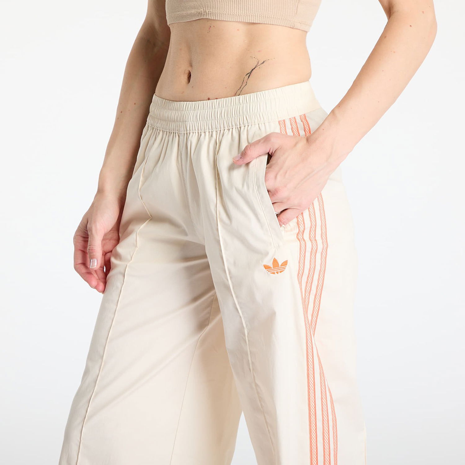 Bukser adidas Originals adidas Originals Summer Glow Wide Leg Pants Beige | KC0675, 1