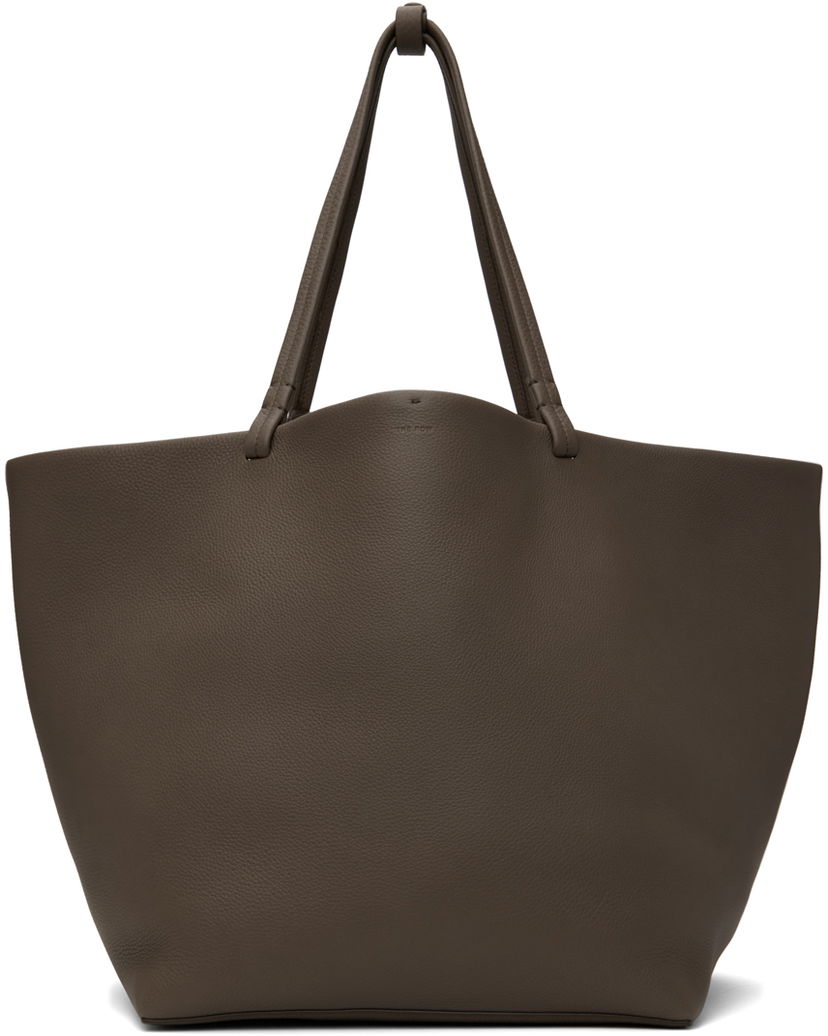 Mulepose The Row Taupe XL Park Leather Tote Brun | W1201M-L129
