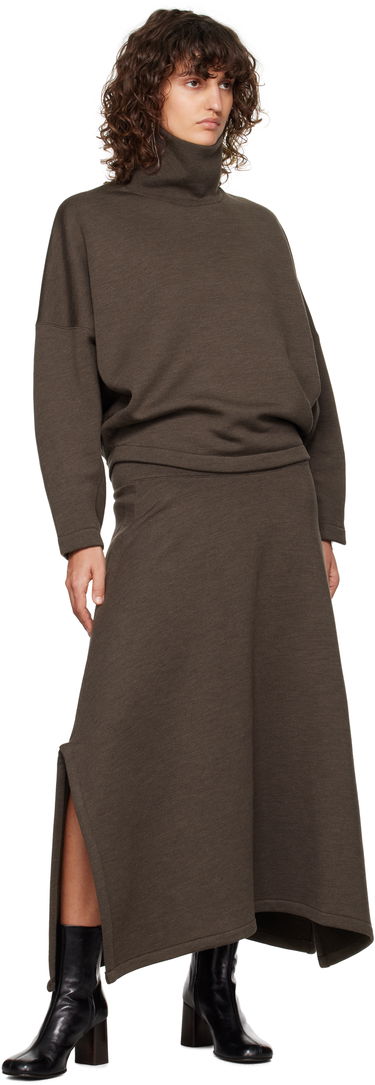 Nederdel LEMAIRE Lemaire Vented Midi Skirt Brun | SK1038 LJ1020, 4