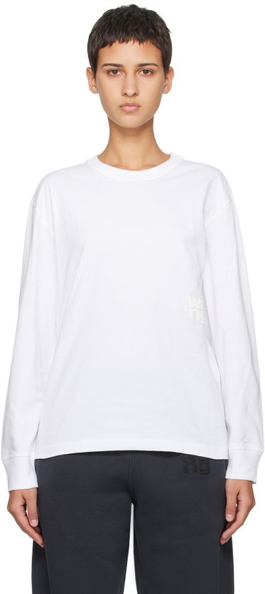 T-shirt Alexander Wang Puff Long Sleeve T-Shirt Hvid | 4CC3221356, 0