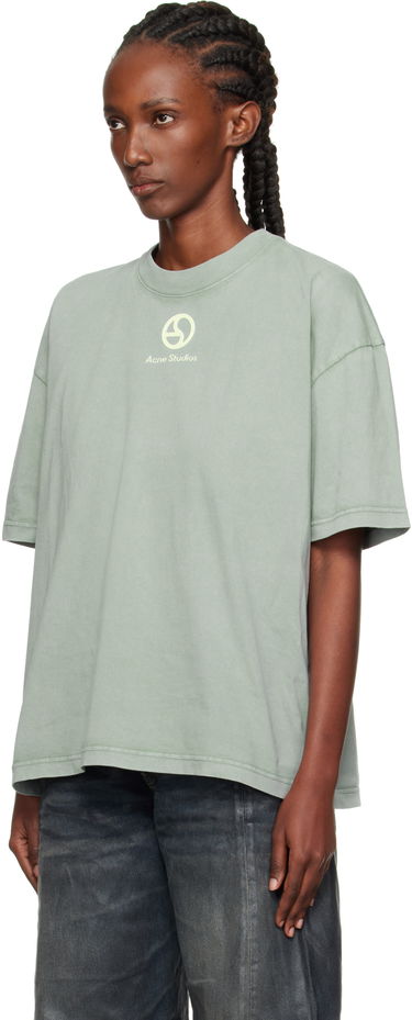 T-shirt Acne Studios Acne Studios Logo T-Shirt Grøn | CL0360-, 3