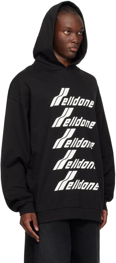 Sweatshirt We11done Printed Hoodie Sort | WD-TH3-22-729-U-BK, 1