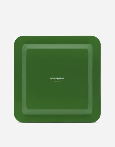 Home decor Dolce & Gabbana Dolce & Gabbana Medium Square Decorative Tray Grøn | TC0021TCA69UV003, 1