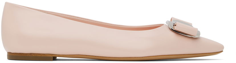 Kjole FERRAGAMO Salvatore Ferragamo Zea Ballerina Flats Beige | 01H585 - 768696