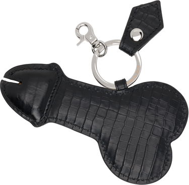 Nøgleringe Vivienne Westwood Vivienne Westwood Bell End Leather Keychain Sort | 8203012KU-L00C0-, 1