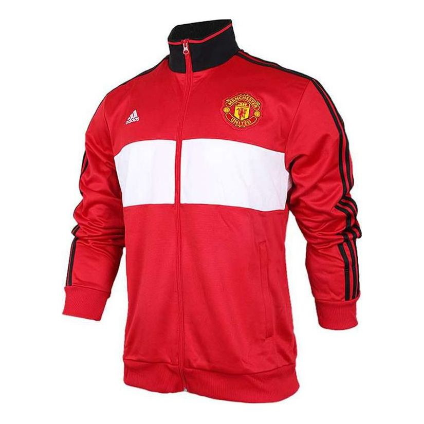Træningsdragt adidas Originals Manchester United 3-Stripe Track Jacket Rød | BQ2232, 0