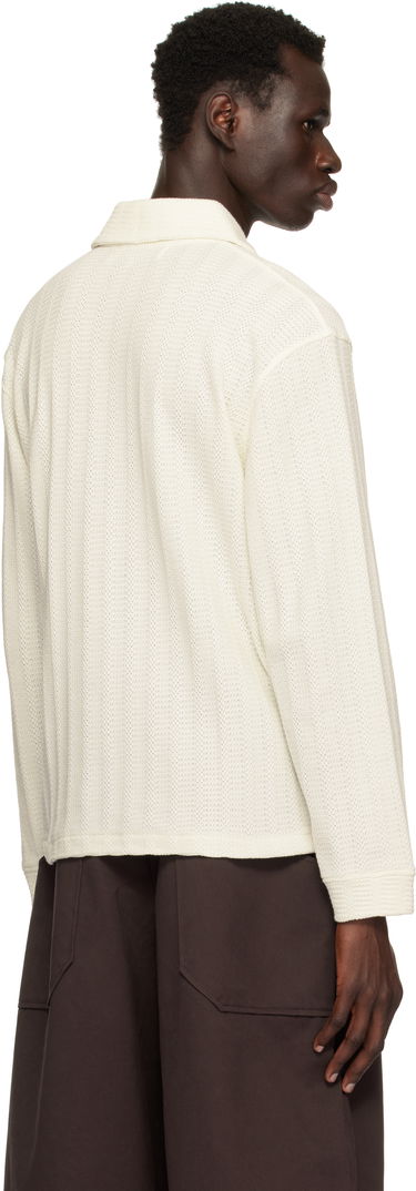 Polo skjorte Palmes Palmes Knitted Rugby Polo Hvid | P15-0030-062, 2