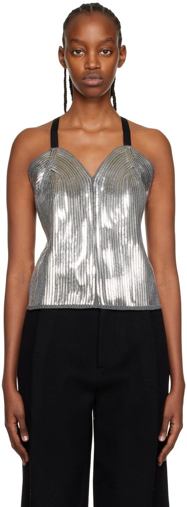 Bh We11done We11done Sequin Camisole Top Grå | WD-KT3-22-656-W-SV, 0