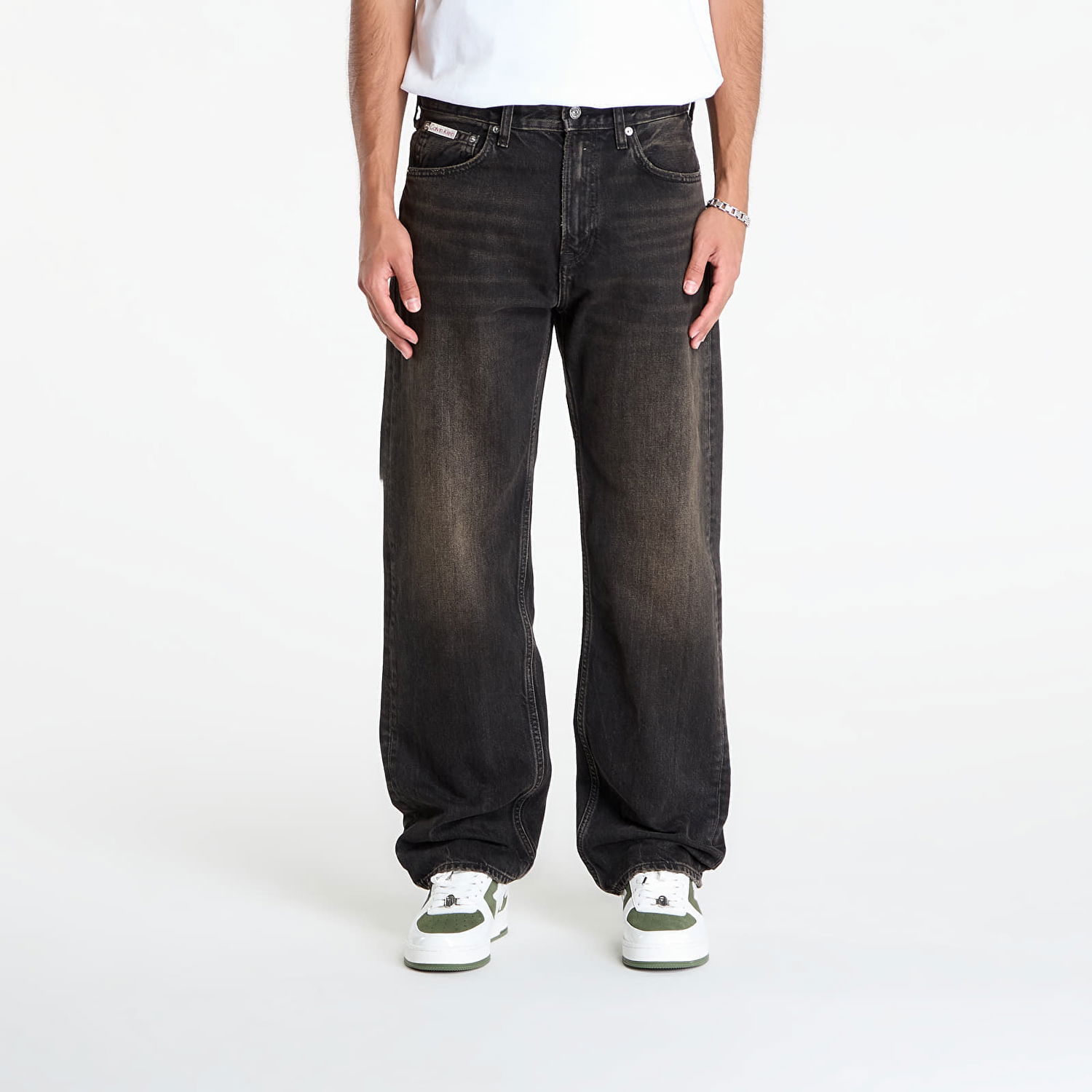 Jeans CALVIN KLEIN Calvin Klein Jeans 90S Straight Espress Pants W35/L32 Sort | LV04RD724G 01G, 0