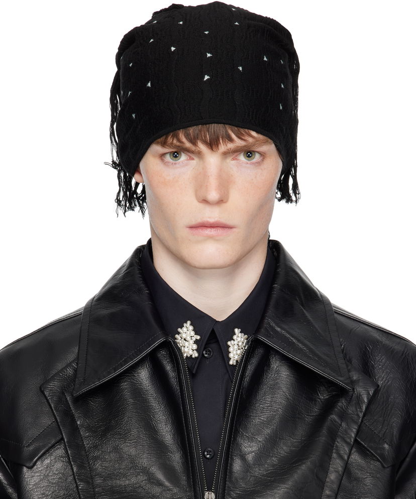Beanie KIKO KOSTADINOV Kiko Kostadinov Tarr Knit Beanie with Fringe Sort | KKAW25KN11-116