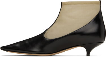 Tøj The Row The Row Mesh Kitten Heel Ankle Boots Sort | F1581-SL1W20, 2