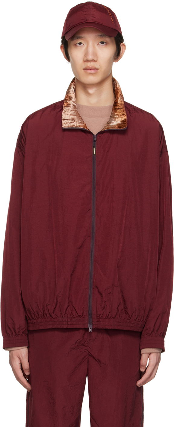 Jakke Acne Studios Zippered Jacket Bourgogne | B90648-, 0