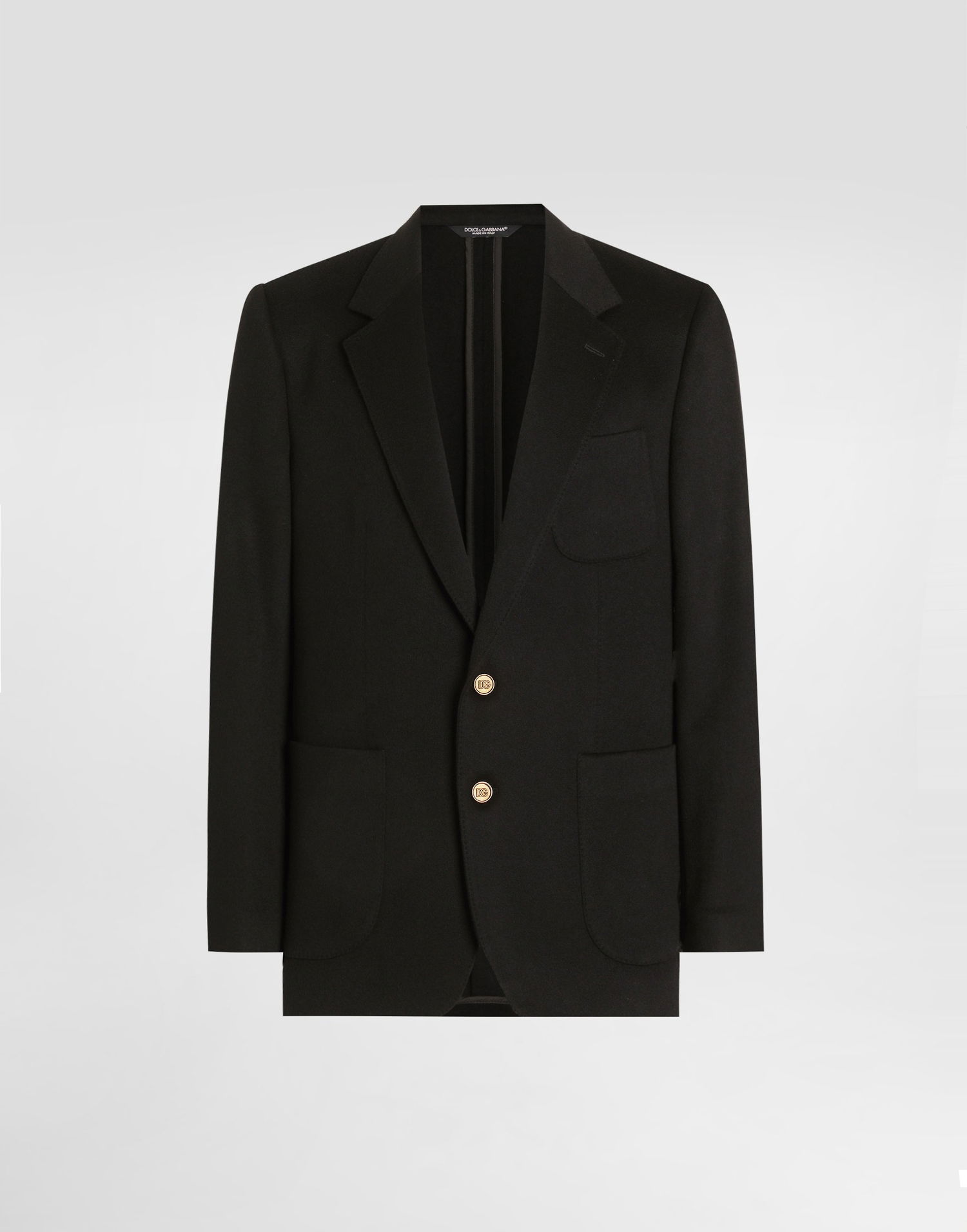 Jakke Dolce & Gabbana Single-breasted Portofino Cashmere Jacket Sort | G2PT9TFUCA4N0000, 0