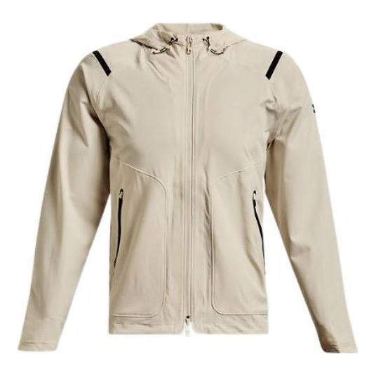 Vindjakke Under Armour Unstoppable Lightweight Hooded Jacket Beige | 1370494-279