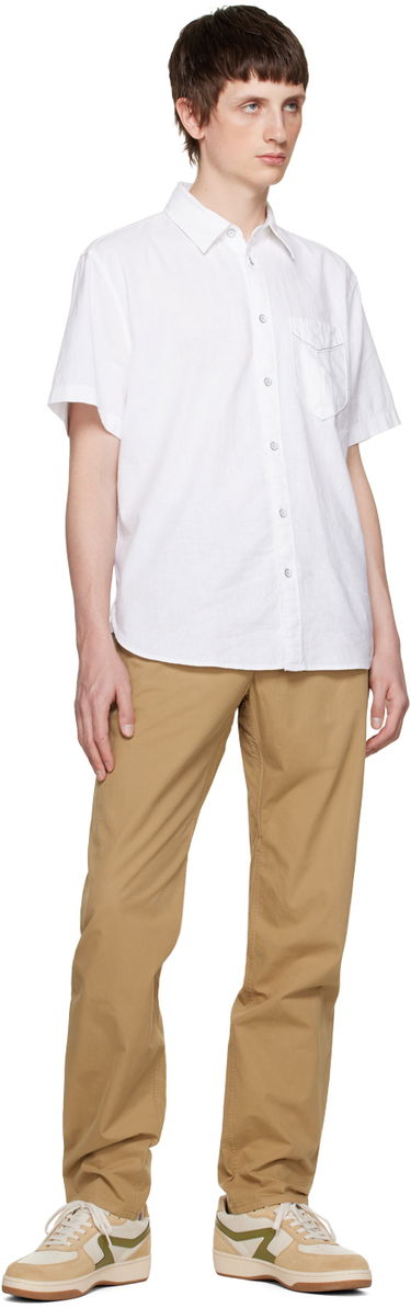 Skjorte rag & bone Rag & Bone Arrow Short Sleeve Shirt Hvid | MBW23PA412CHML, 3