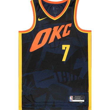 Jersey Nike NBA OKLAHOMA CITY THUNDER DRI-FIT CITY EDITION SWINGMAN JERSEY CHET HOLMGREN Sort | DX8513-419, 1