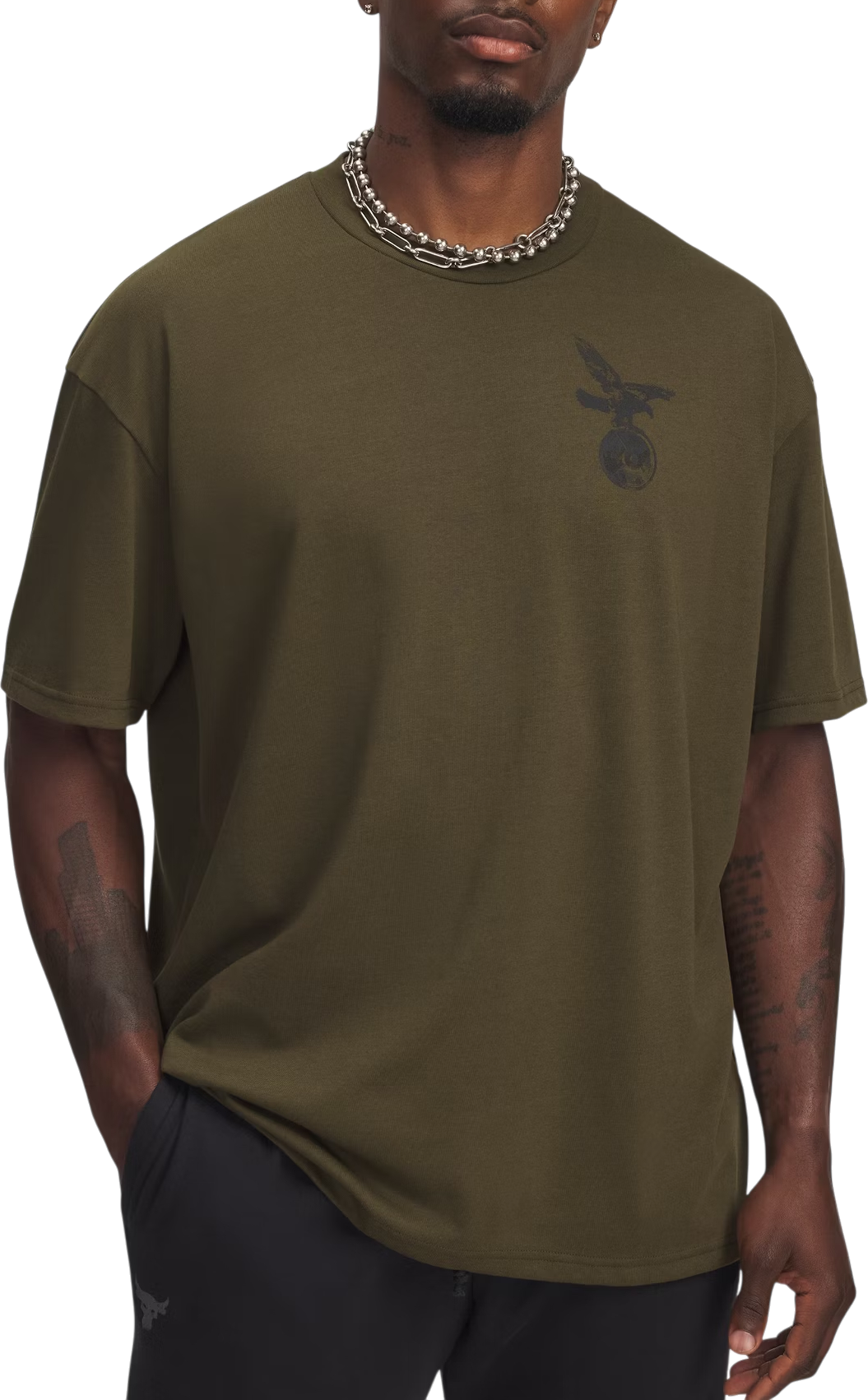 T-shirt Under Armour Project Rock Graphic T-Shirt Grøn | 6006259-308, 0