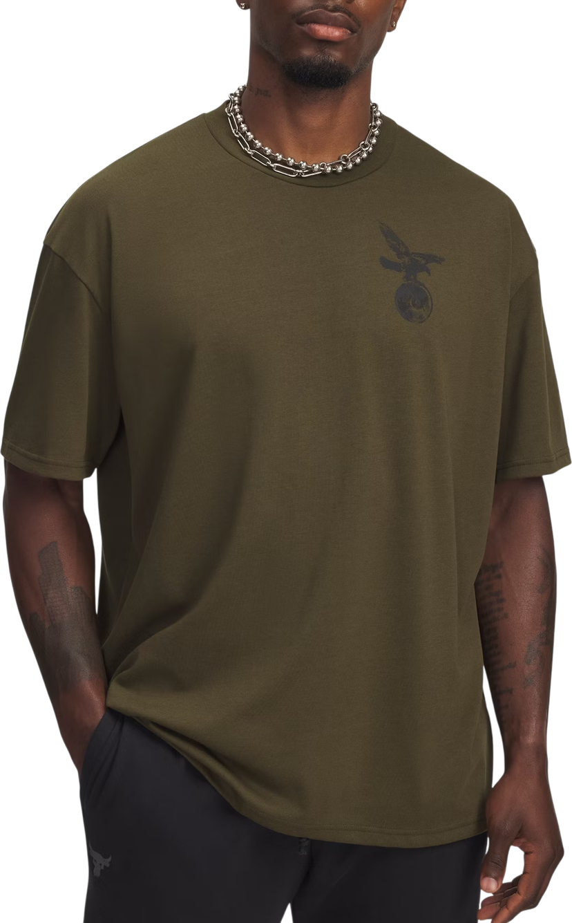 T-shirt Under Armour Project Rock Graphic T-Shirt Grøn | 6006259-308