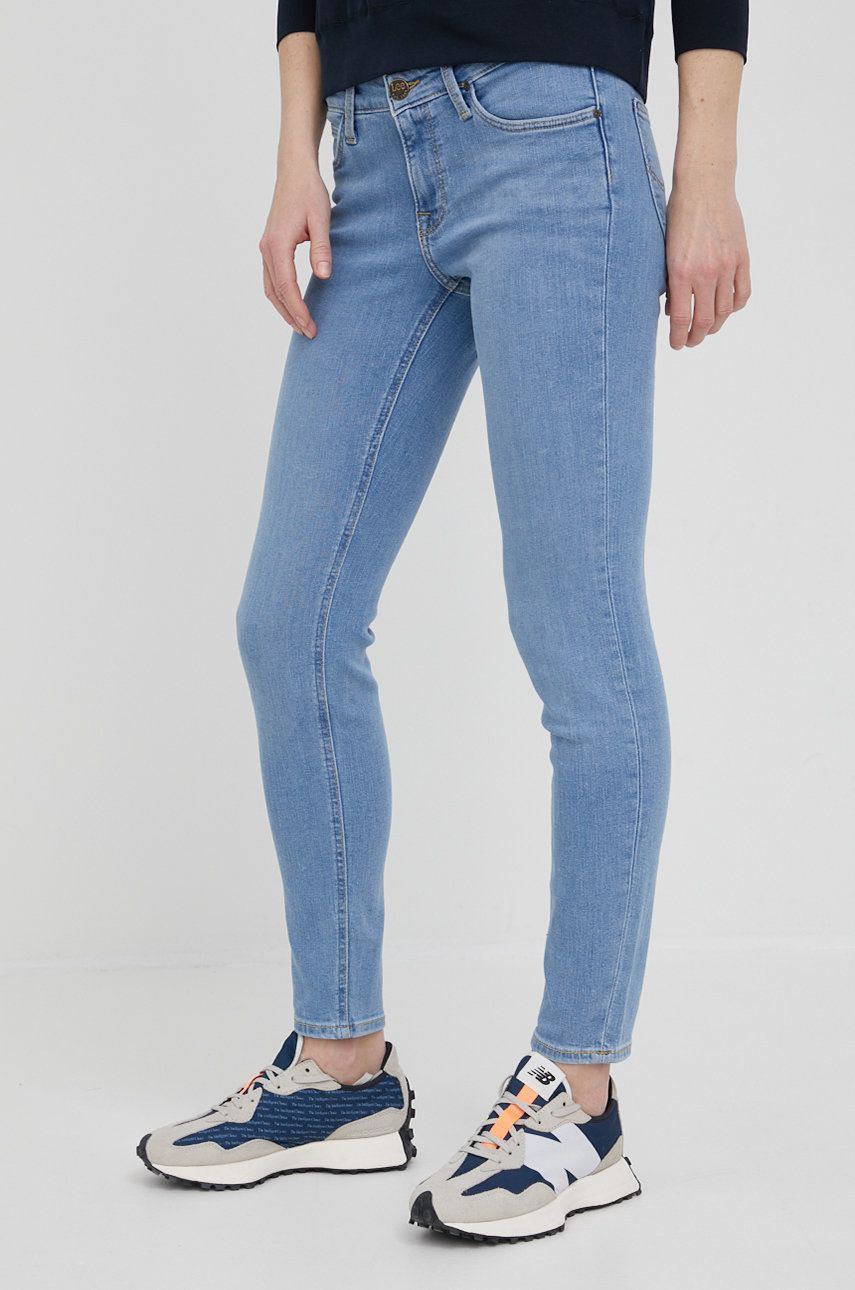 Jeans Lee Scarlett Mid Charly Blå | L526QDUG, 0