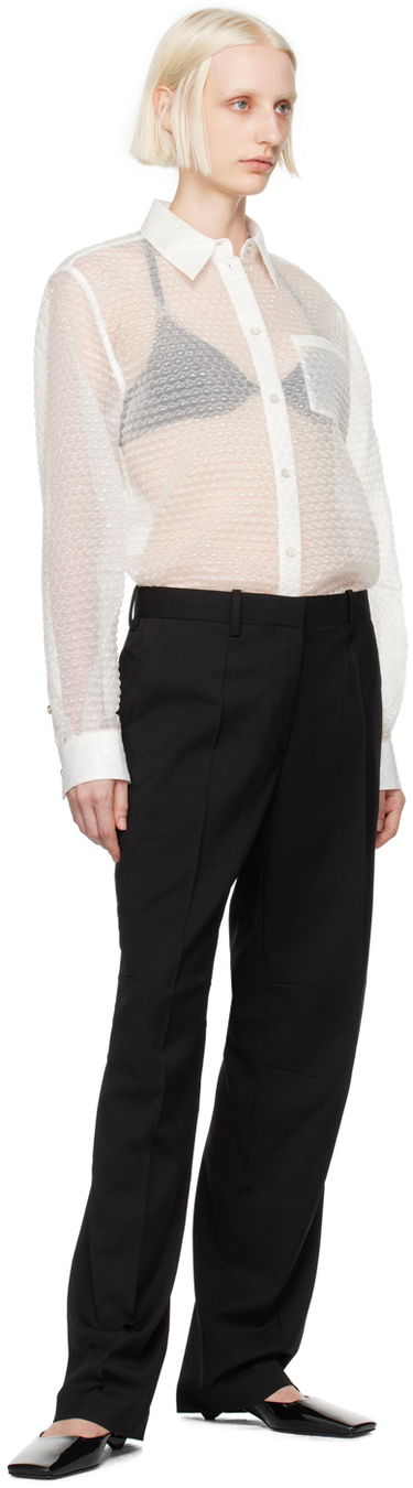 Skjorte Helmut Lang Bubblewrap Button-Down Shirt Hvid | O06HW506, 3
