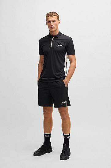 Polo skjorte BOSS Paddy Active Polo Shirt with UV Protection Sort | 50538123, 1