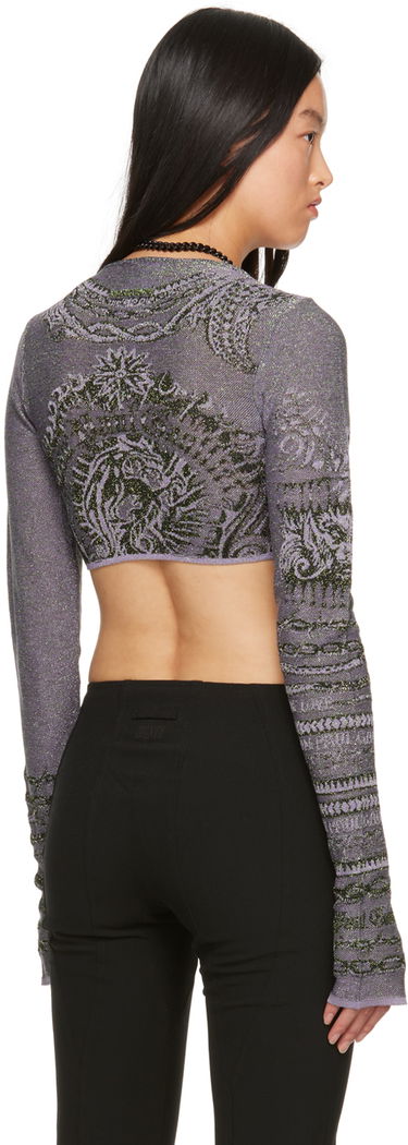Sweater Jean Paul Gaultier Jean Paul Gaultier Soleil Long Sleeve Knit Top Lilla | 23/15-F-TO124-M061-4027, 2
