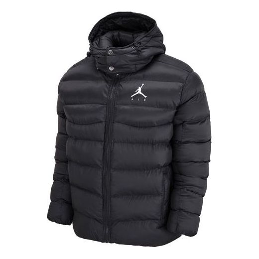 Puffer jakke Jordan Jordan Air Hooded Puffer Jacket Sort | DN3402-010