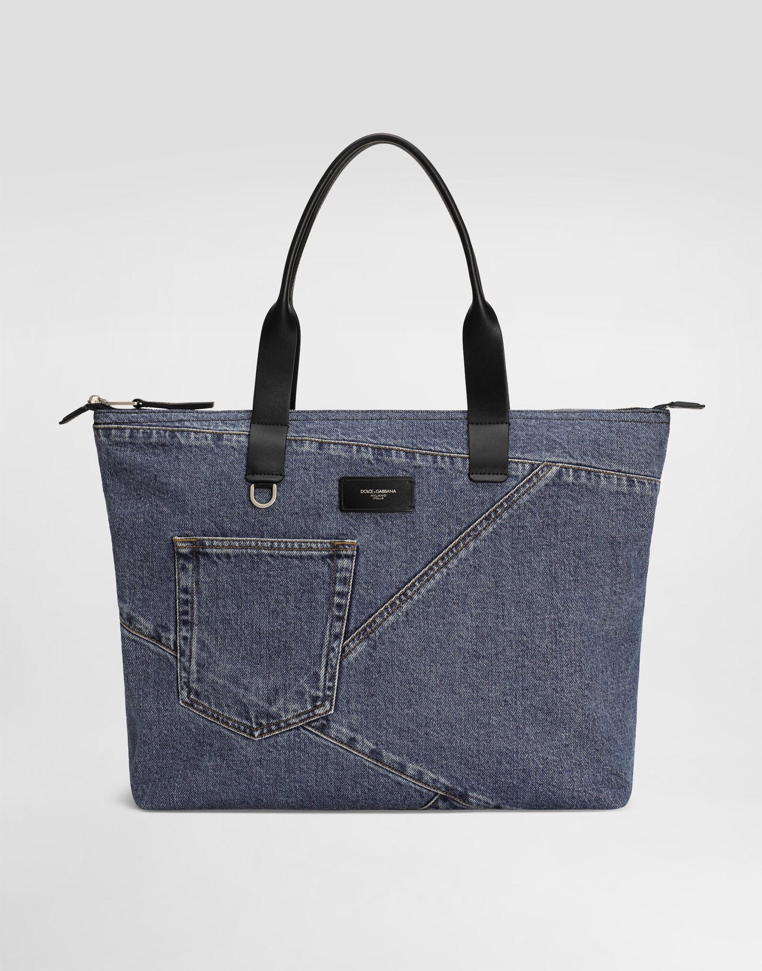 Mulepose Dolce & Gabbana Patchwork Denim Shopper Tote Bag Blå | BM2375AQ76089853, 0