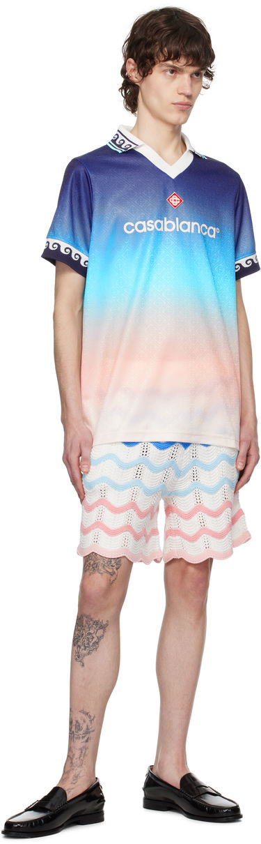 Shorts Casablanca Casablanca Gradient Wave Crochet Shorts Flerfarvet | MPS25-KW-849-01, 3