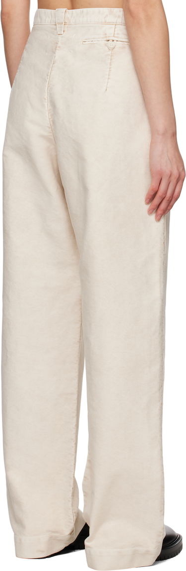 Bukser Maison Margiela Maison Margiela Wide-Leg Trousers Beige | S51KA0600 S76543, 2