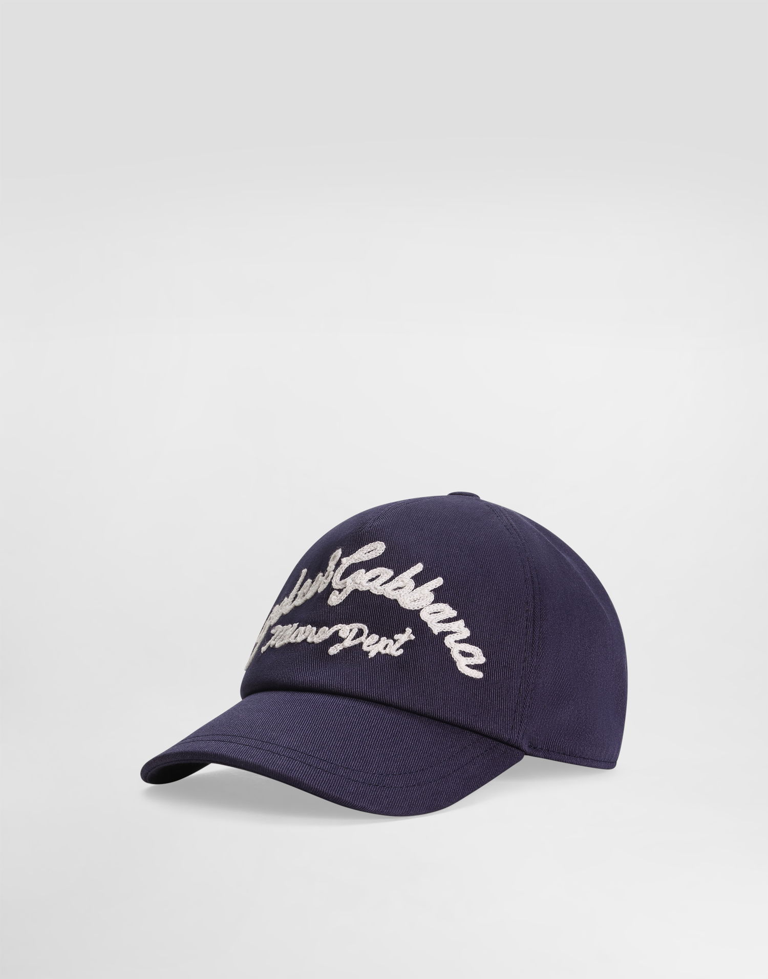 Kasket Dolce & Gabbana Dolce & Gabbana Gabardine Baseball Cap with Logo Mørkeblå | LB4H80G7O2XB0309, 0