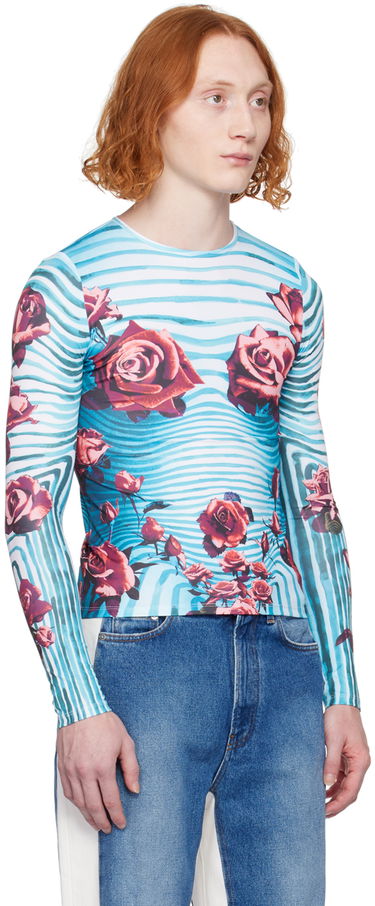 T-shirt Jean Paul Gaultier Floral Long Sleeve T-Shirt Flerfarvet | 24/25-U-TO186-J551-503001, 3