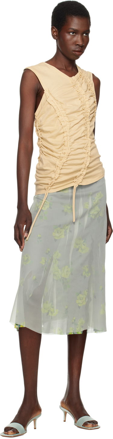 Tilbehør Aeyde Aeyde Ilvy Satin Mules Grøn | A11-HS-GAIS55TB155-SS25-1017-013, 4