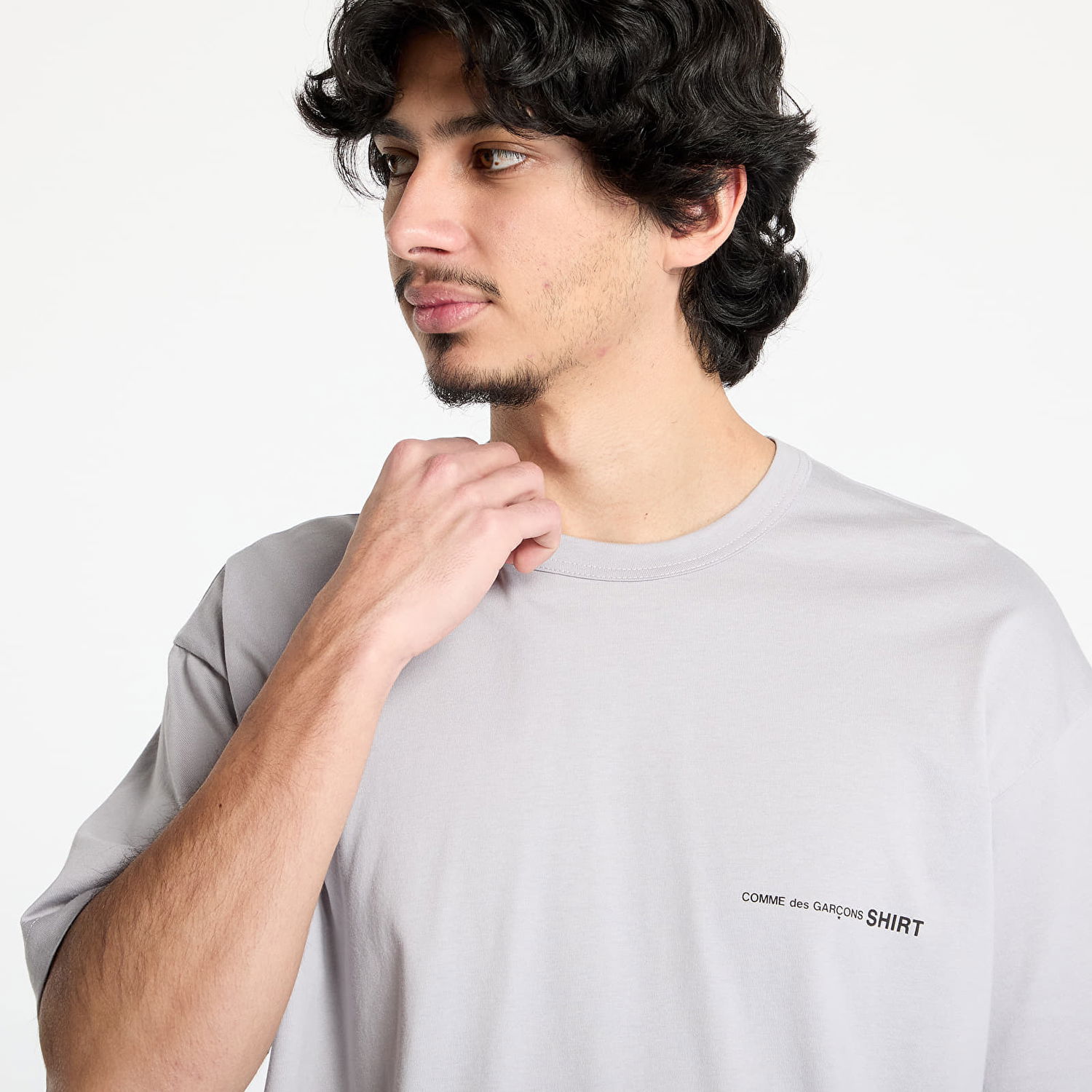T-shirt Comme des Garçons Comme des Garçons SHIRT Knit T-Shirt Grå | FO-T023 GREY, 1