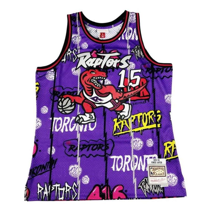 Tanktop Mitchell & Ness Raptors Graphic Print Jersey Lilla | TFSM4768-TRA98VCAPURP