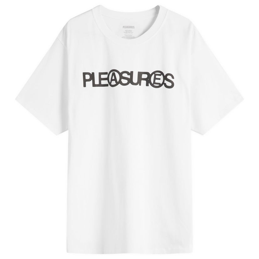 T-shirt Pleasures Fanzine Graphic T-Shirt, Size Large Hvid | P25SU054-WHT